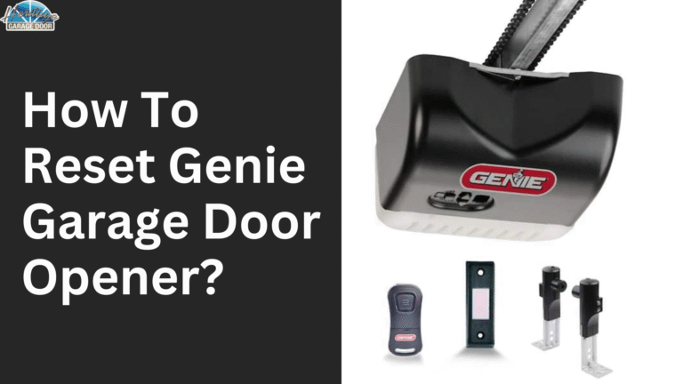 Genie Garage Door Remote Reset