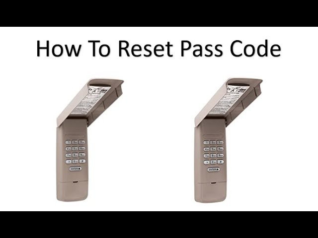 How to Reset Chamberlain Garage Door Keypad