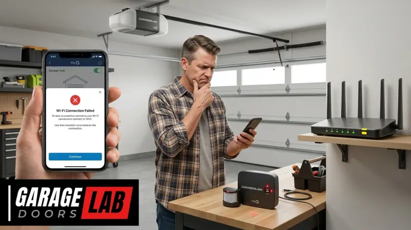 Chamberlain Myq Garage Door Opener Not Connecting To Wifi-Fi