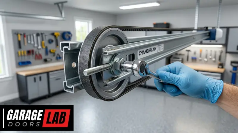 How To Adjust Belt Tension On Chamberlain Garage Door Opener-Fi