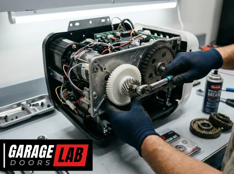 How To Replace Garage Door Opener Gear And Sprocket Assembly-Fi