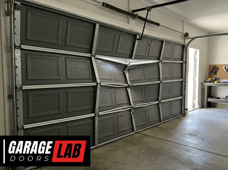 Garage Door Bending In The Middle When Opening-Fi
