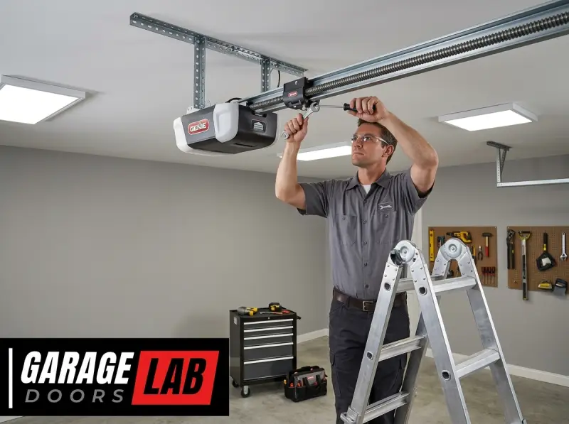 How To Replace Genie Garage Door Opener Screw Drive Carriage-Fi