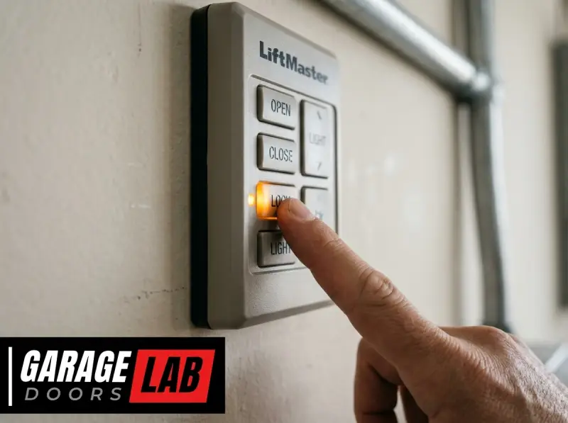 What Does Lock Button Do On Liftmaster Garage Door Opener-Fi